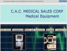 Tablet Screenshot of cacmedical.net